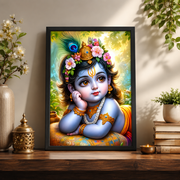 ChatGPT Image Jul 24, 2026, 01_01_03 PM Lord Krishna | Glossy Finish | Water Proof | KRI002