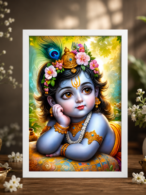 ChatGPT Image Jul 24, 2026, 01_03_21 PM Lord Krishna | Glossy Finish | Water Proof | KRI002